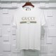 Gucci color-crossbar T-shirt printing Pure cotton