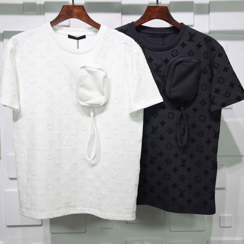 Louis Vuitton 3D pocket T-shirt Knitted Cotton
