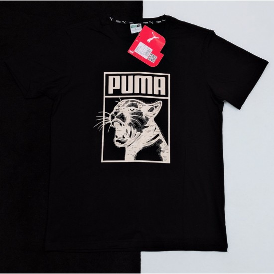 Puma Short sleeve T-shirt Round neck Pure cotton LS20612371X85