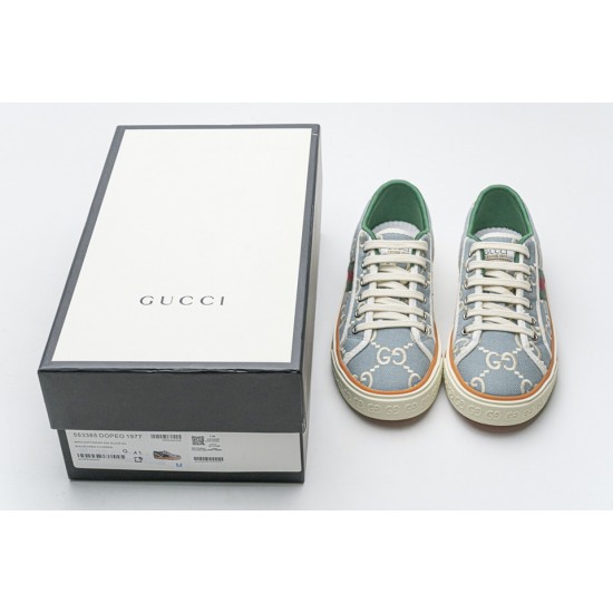 Gucci Light Blue double G sneakers 553385 DOPEO 1977