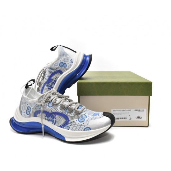 Gucci Run Sneakers White Blue 680900-USN10-8485