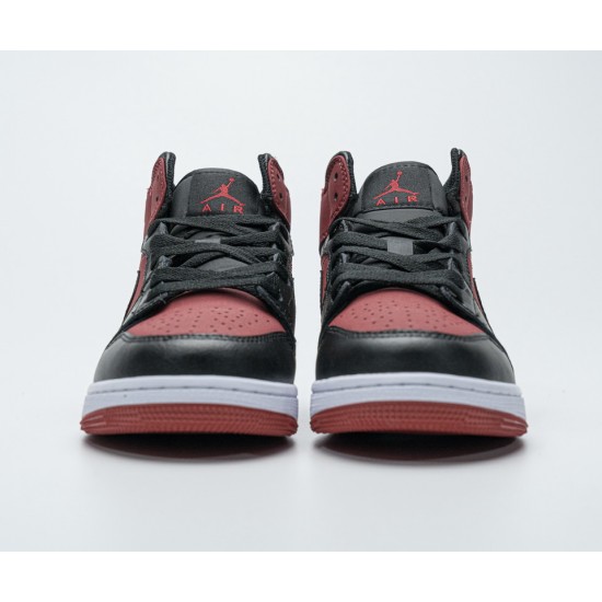 Air Jordan 1 Mid 'Banned' Gym Red Black 554725-610
