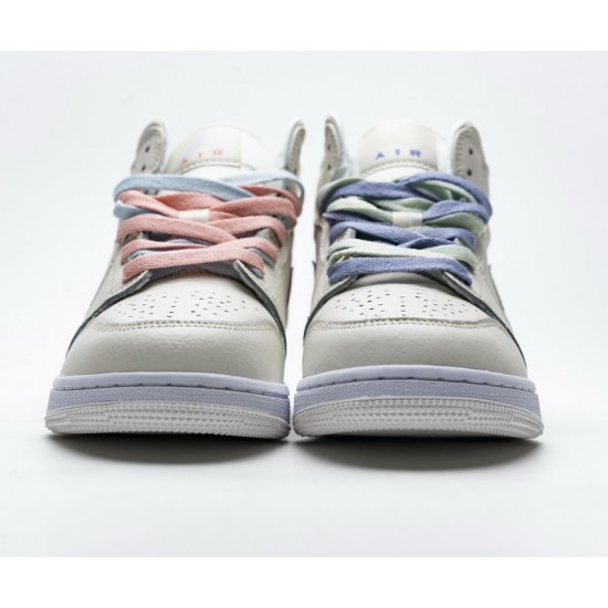 Nike Air Jordan 1 Mid GG Multi Color Swoosh 555112-035