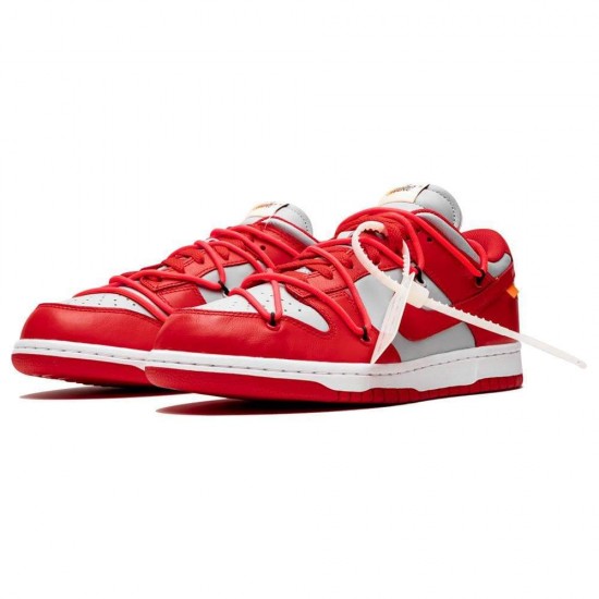 OFF-WHITE X Nike Dunk Low 'University Red' CT0856-600