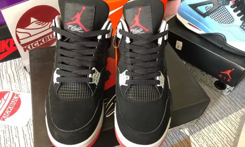 Air Jordan 4 Retro Bred 308497-060 Kickbulk Sneaker quality control pictures reddit customer reviews