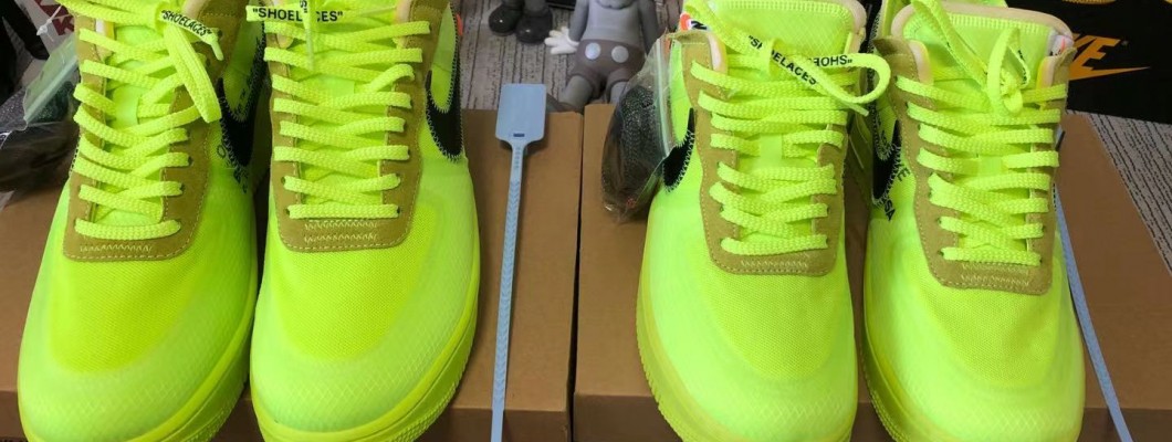 Off-White X Nike Air Force 1 Volt AO4606-700 Kickbulk Sneaker Camera photos reddit customer reviews