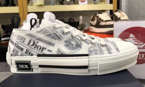 Dior Newspaper Low 3SN249YUO_H069 White Kickbulk Sneaker shoes custom made free shipping