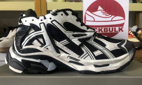 Balenciaga Runner 7.0 Black White Kickbulk Sneaker shoes retail wholesale free shipping camera photos reviews