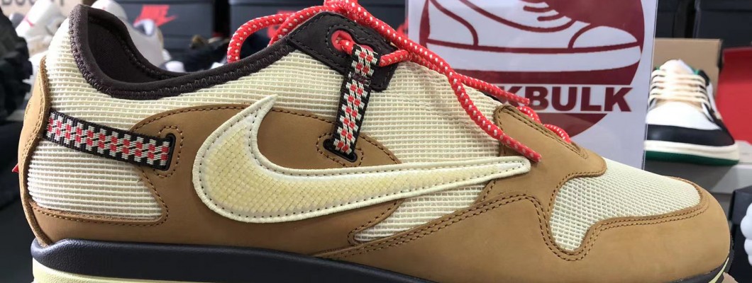 Travis Scott X Nike Air Max 1 Wheat 2022 DO9392-701 Kickbulk Sneaker retail wholesale Camera photos