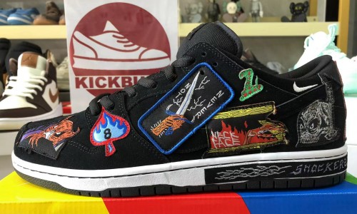 NECKFACE X NIKE DUNK LOW PRO SB 'BLACK' 2022 DQ4488-001 Kickbulk Sneaker shoes reviews Camera photos