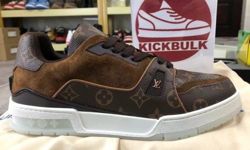 Louis Vuitton 20ss Trainer brown Casual Shoes Kickbulk Sneaker shoes rev iews Camera photos