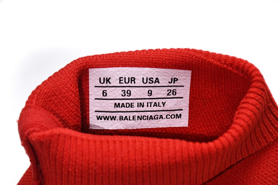 Balenciaga Speed 2 Sneaker Red 617196w17021015 16 - www.kickbulk.org