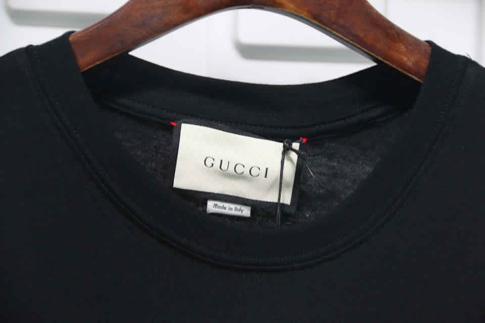 Gucci Black White Crossbar T Shirt Printing Pure Cotton 11 - www.kickbulk.org