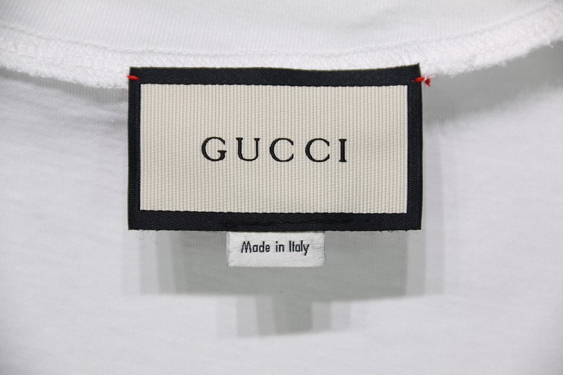 Gucci T Shirt Signature Graffiti Pure Cotton White Black 16 - www.kickbulk.org
