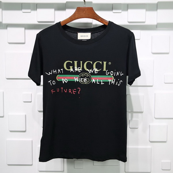 Gucci T Shirt Signature Graffiti Pure Cotton White Black 4 - www.kickbulk.org