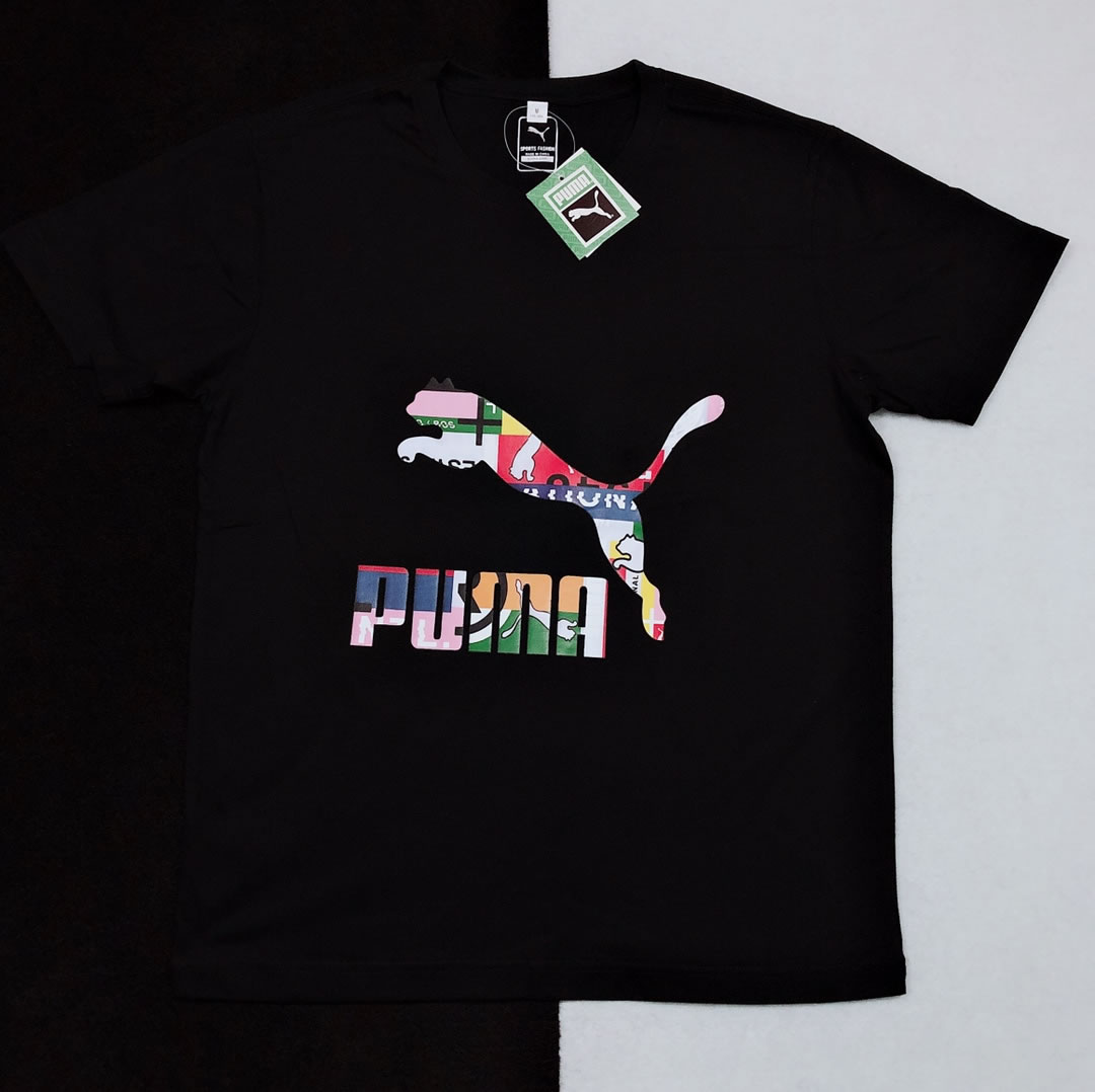 Puma Short Sleeve T Shirt Round Neck Pure Cotton Ls32541x85 5 - www.kickbulk.org