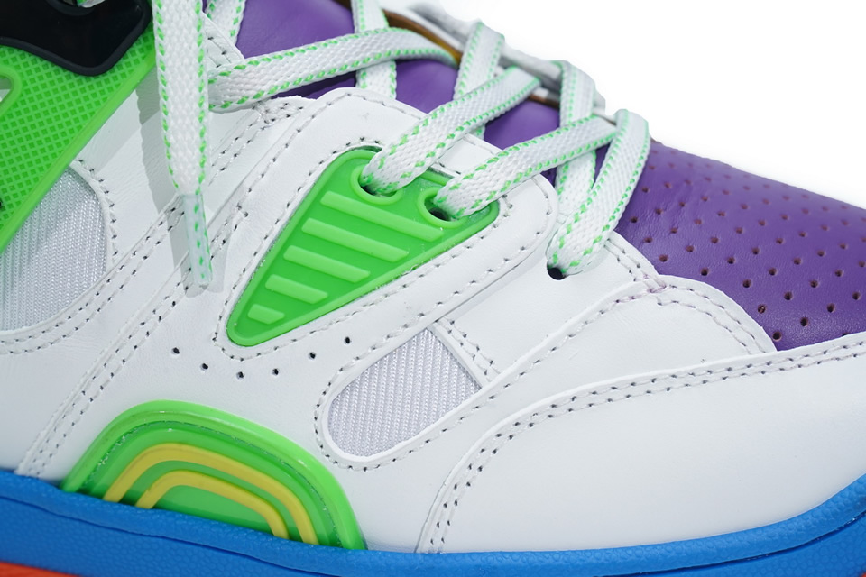 Gucci Basketball Shoes Basket White Green Purple 33130325h901072 17 - www.kickbulk.org