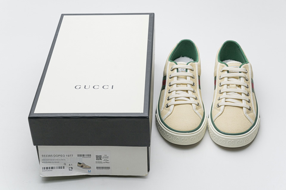 Gucci Apricot Twill Sneakers 553385dopeo1977 7 - www.kickbulk.org
