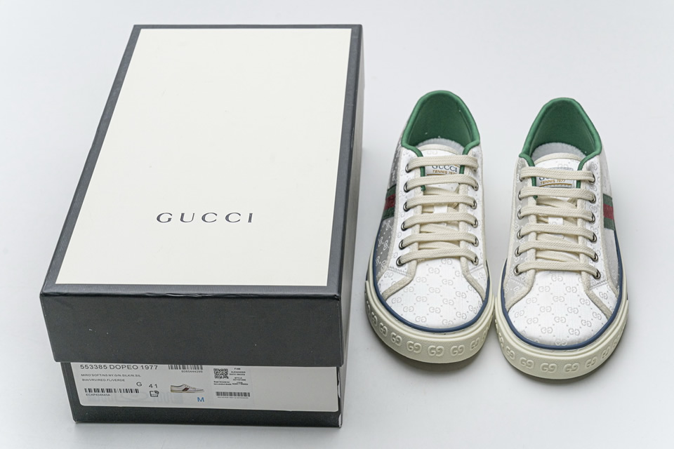 Gucci White Silk Sneakers 553385dopeo1977 6 - www.kickbulk.org