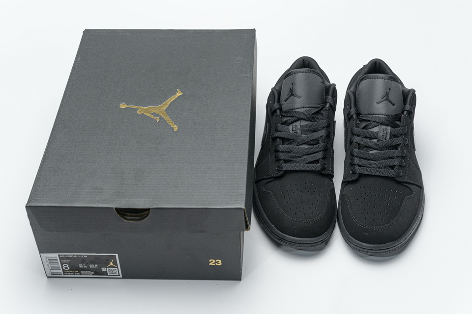 Nike Air Jordan 1 Low Triple Black 553558 056 8 - www.kickbulk.org