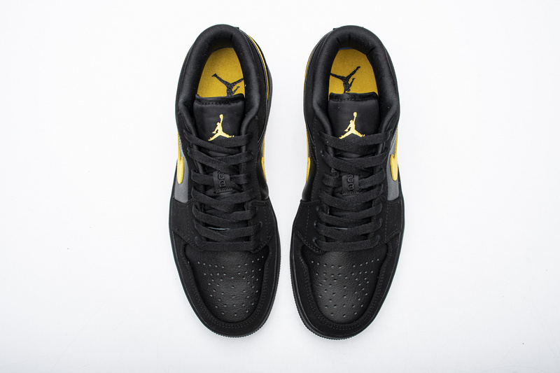 Nike Air Jordan 1 Low Black Gold 553558 071 2 - www.kickbulk.org