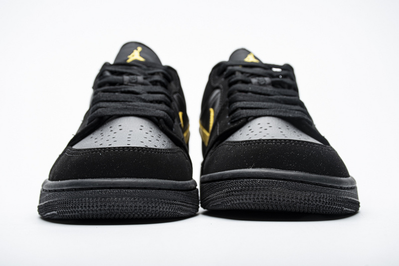 Nike Air Jordan 1 Low Black Gold 553558 071 4 - www.kickbulk.org