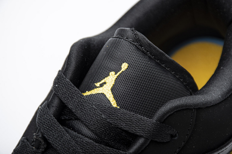 Nike Air Jordan 1 Low Black Gold 553558 071 8 - www.kickbulk.org