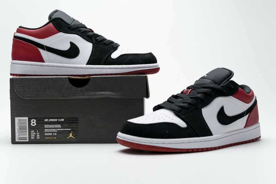 Nike Air Jordan 1 Low Black Toe 553558 116 3 - www.kickbulk.org