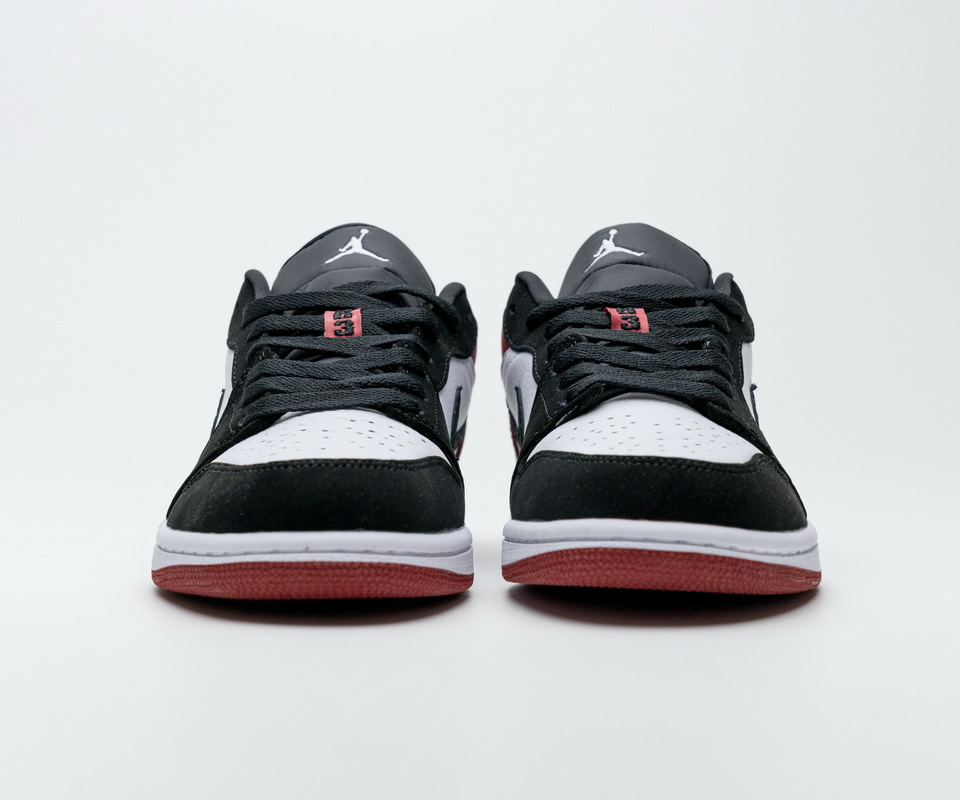 Nike Air Jordan 1 Low Black Toe 553558 116 7 - www.kickbulk.org