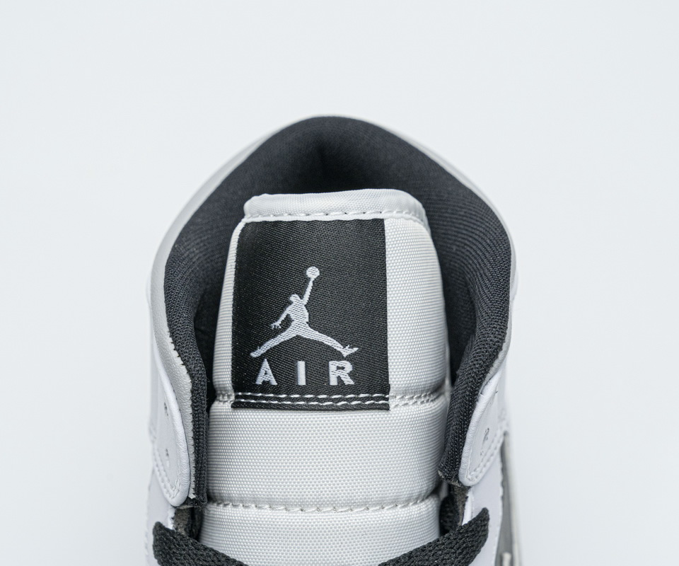 Nike Air Jordan 1 Mid White Shadow Black 554724 073 10 - www.kickbulk.org