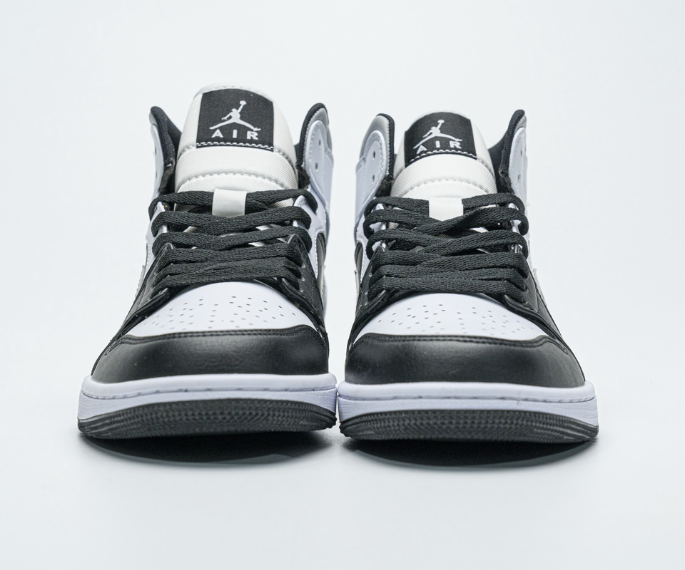 Nike Air Jordan 1 Mid White Shadow Black 554724 073 6 - www.kickbulk.org