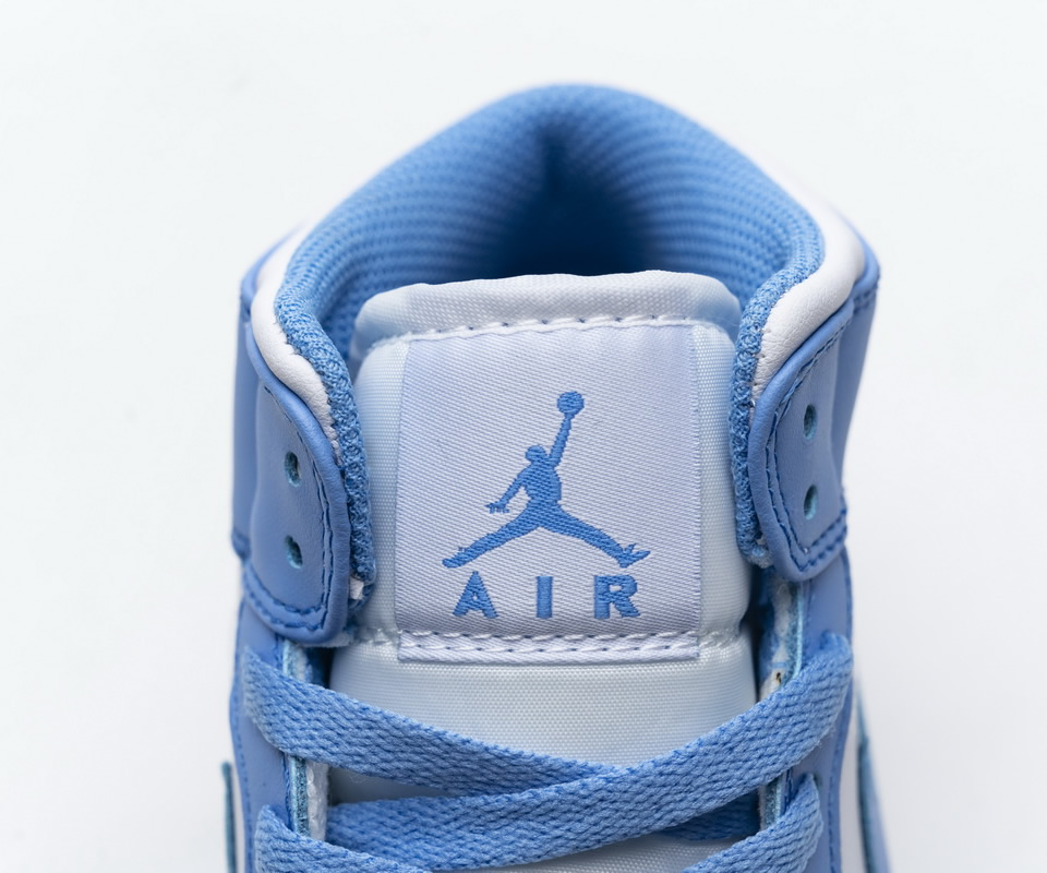Nike Air Jordan 1 Retro Mid Unc University Blue 554724 106 10 - www.kickbulk.org