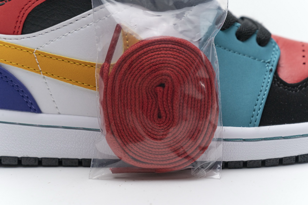 Nike Air Jordan 1 Mid Multi Color Bred Orange Mens Gs Shoes 554724 125 17 - www.kickbulk.org