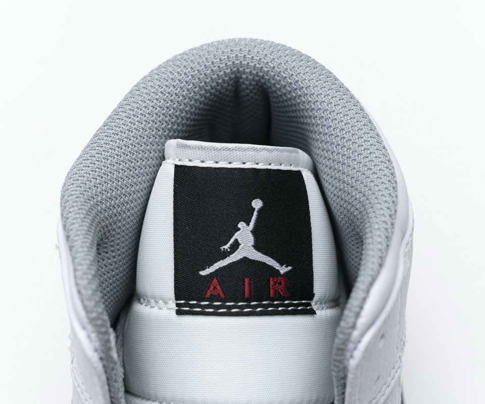 Nike Air Jordan 1 Mid Gs White Cement 554725 115 10 - www.kickbulk.org