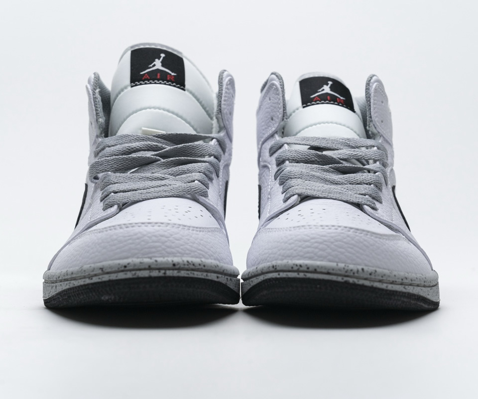Nike Air Jordan 1 Mid Gs White Cement 554725 115 6 - www.kickbulk.org