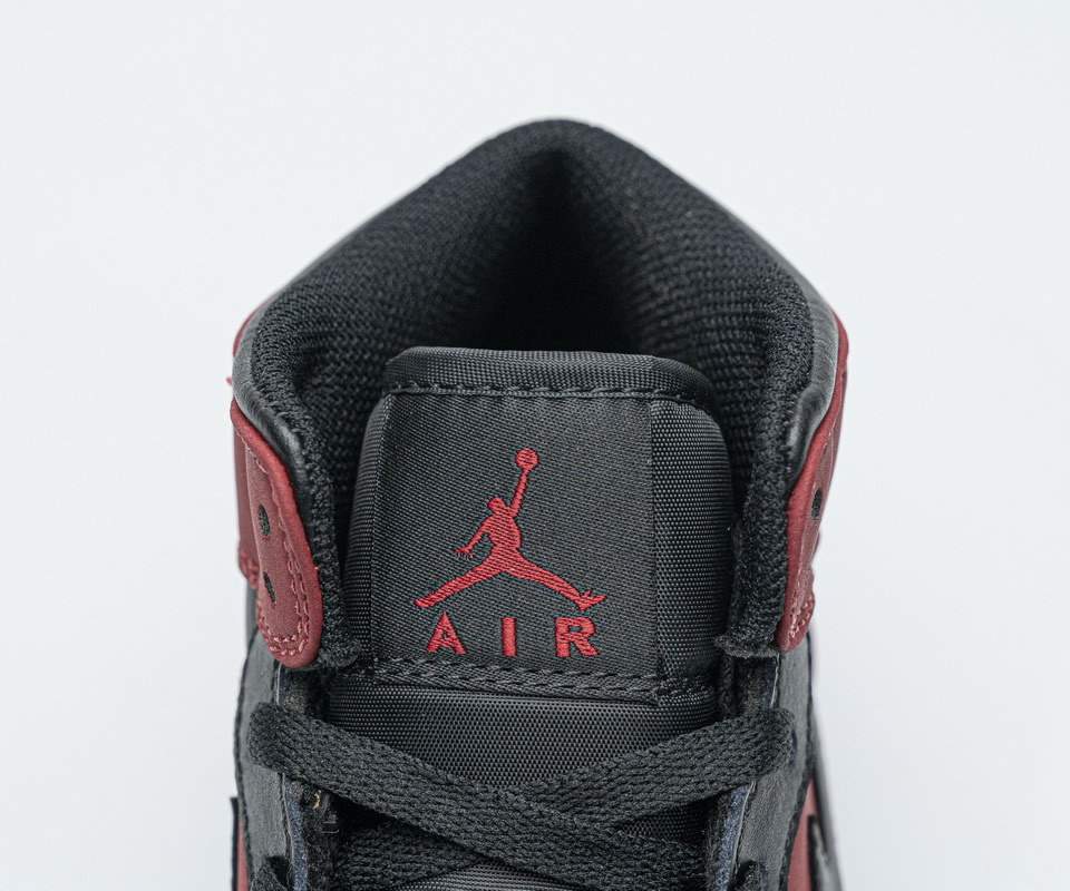 Nike Air Jordan 1 Mid Banned Gym Red Black 554725 610 10 - www.kickbulk.org