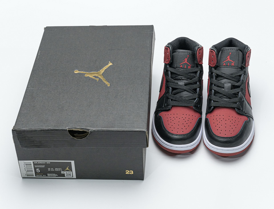Nike Air Jordan 1 Mid Banned Gym Red Black 554725 610 7 - www.kickbulk.org