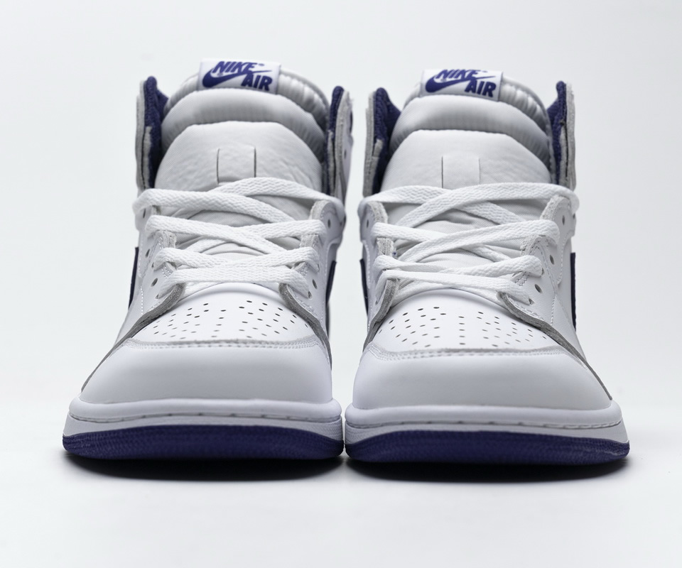 Nike Air Jordan 1 Retro High Og White Purple 555088 115 7 - www.kickbulk.org