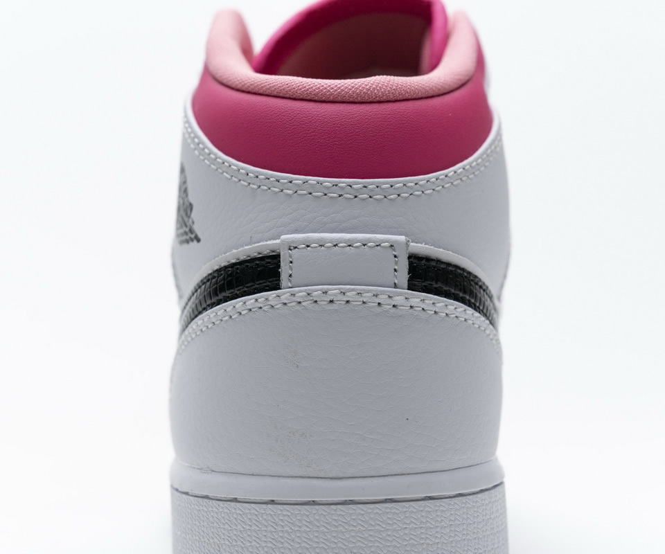 Nike Air Jordan 1 Mid White Black Hyper Pink 555112 106 17 - www.kickbulk.org