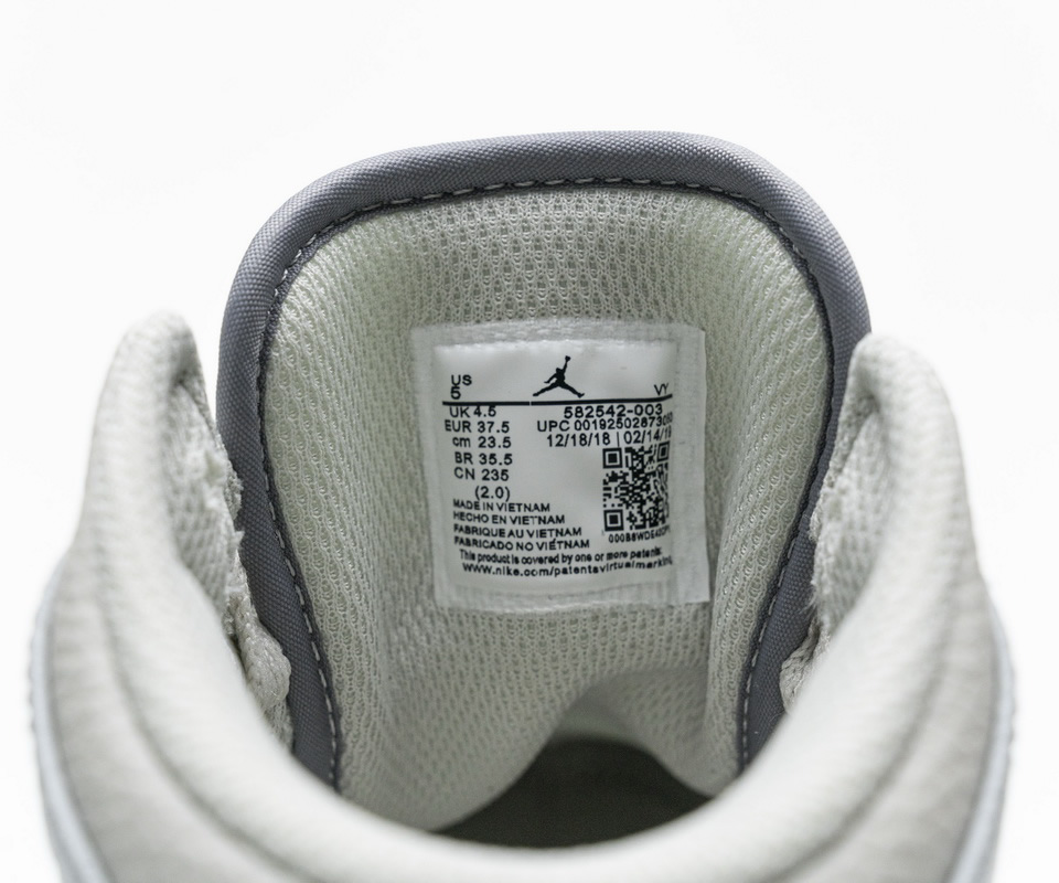 Nike Air Jordan 1 Mid Light Bone Grey 582542 003 17 - www.kickbulk.org