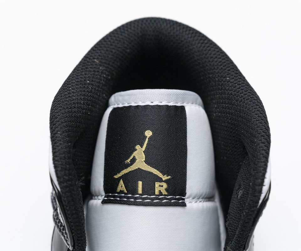 Nike Air Jordan 1 Mid Gold Patent Leather 852542 007 10 - www.kickbulk.org