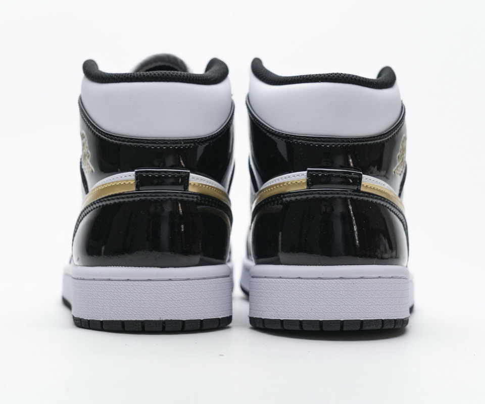 Nike Air Jordan 1 Mid Gold Patent Leather 852542 007 7 - www.kickbulk.org