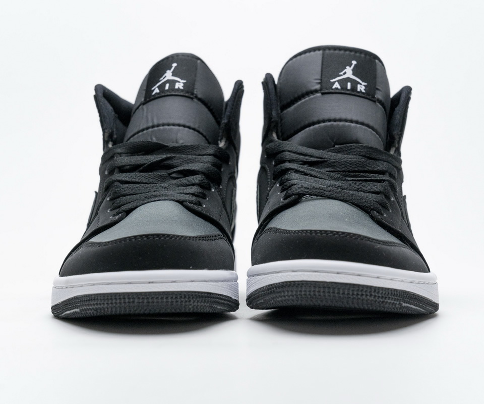 Nike Air Jordan 1 Mid Gs White Black Grey 852542 012 6 - www.kickbulk.org