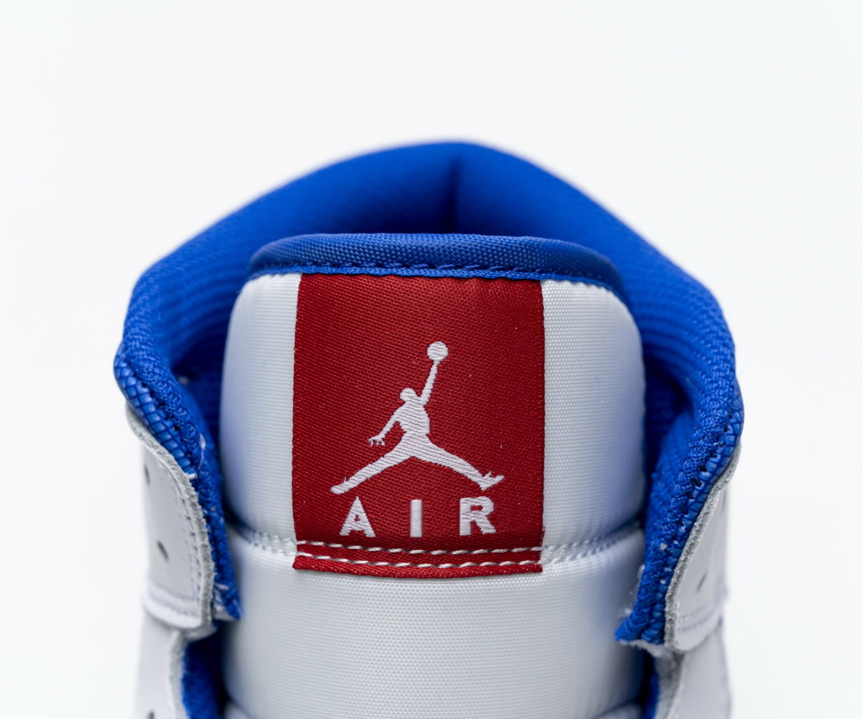 Nike Air Jordan 1 Mid Se White Blue Red Bq6472 164 10 - www.kickbulk.org