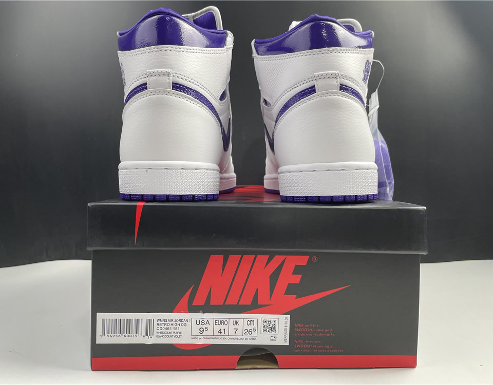 Nike Air Jordan 1 High Og Wmns Court Purple Cd0461 151 21 - www.kickbulk.org