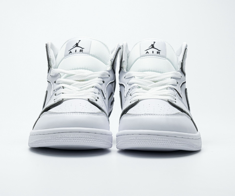 Nike Air Jordan 1 Mid Iridescent Reflective White Ck6587 100 6 - www.kickbulk.org