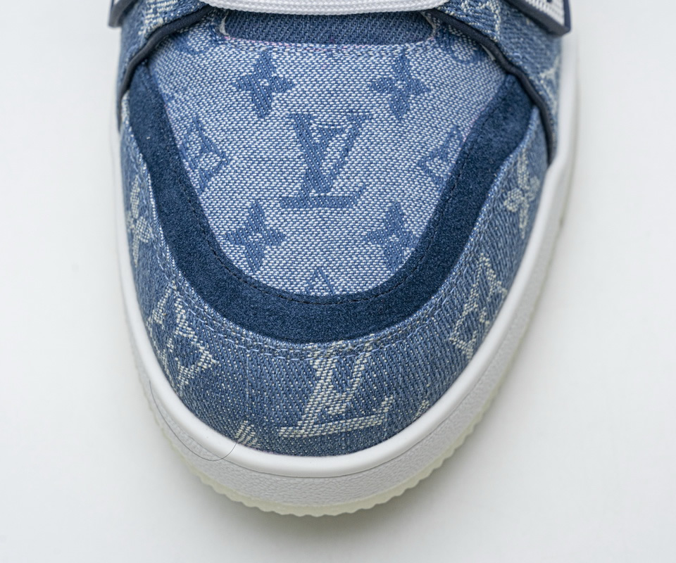 Louis Vuitton Blue Denim Trainer Sneaker 12 - www.kickbulk.org