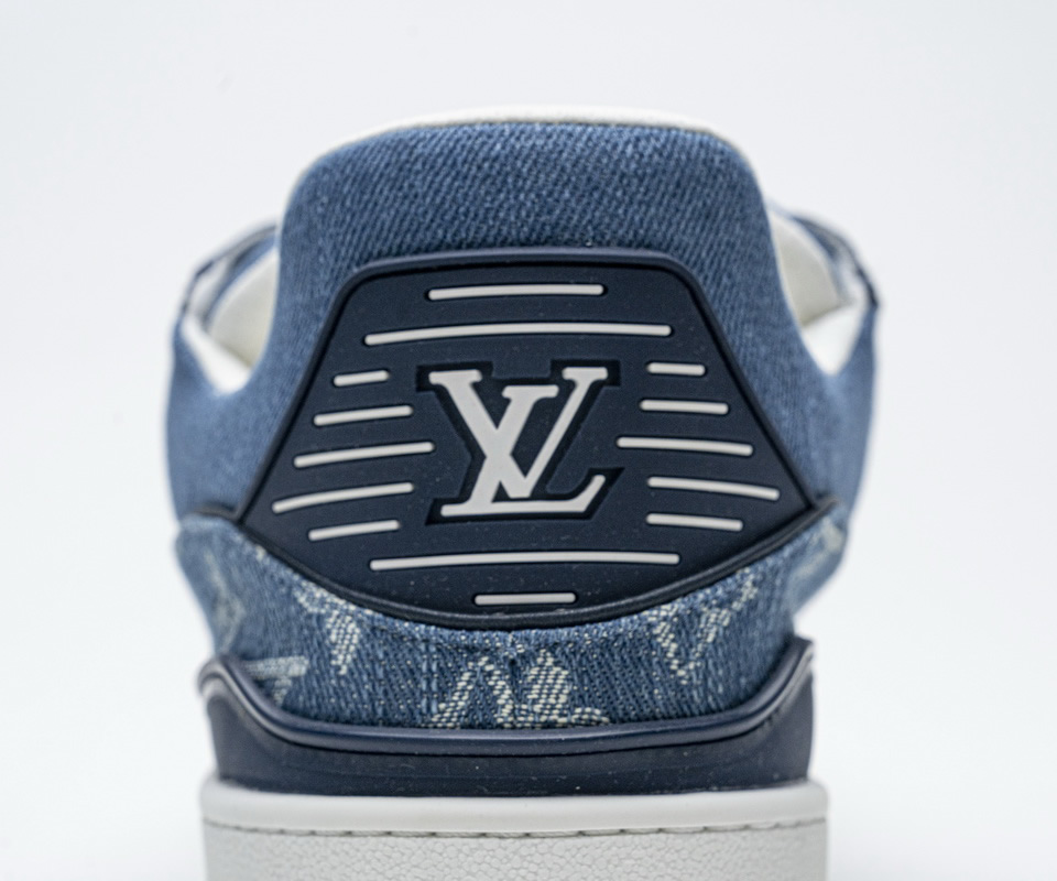 Louis Vuitton Blue Denim Trainer Sneaker 16 - www.kickbulk.org