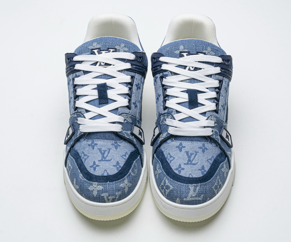 Louis Vuitton Blue Denim Trainer Sneaker 2 - www.kickbulk.org