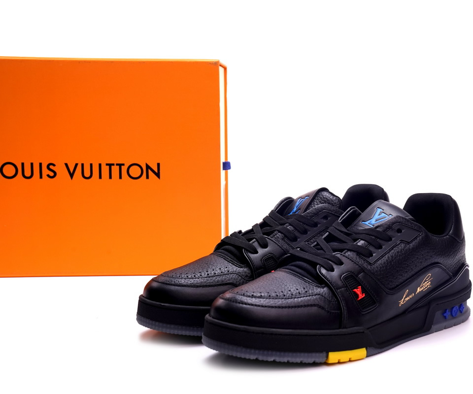 Louis Vuitton Trainer Black Litchi Pattern Fd02219 2 - www.kickbulk.org